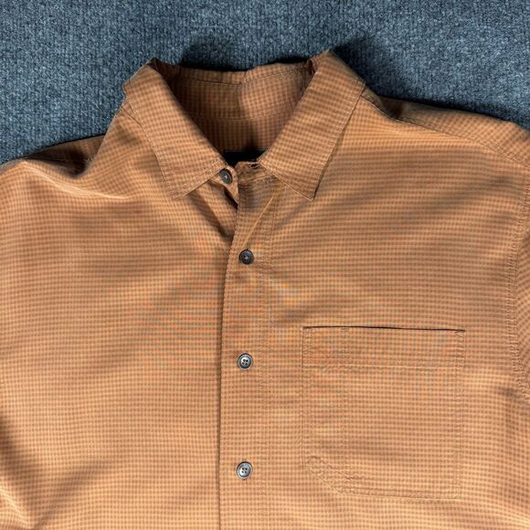 Royal Robbins Other - Royal Robbins Mens Relaxed Fit Desert Orange Pucker Short Sleeve Shirt Large